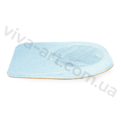 Підп'яточник гелевий покритий шкірою, комфортний для втомлених ніг, розмір на вибір, пара.